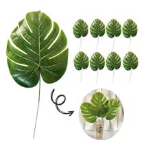 10 Planta Artificial Costela De Adão Folhas Decoração Jardim 10 Planta Artificial Costela De Adão Folhas Decoração Jardim