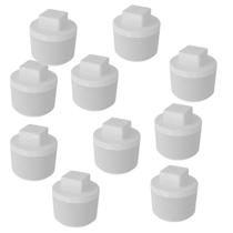 10 Plug Bujão Pvc Roscável De 1/2 Polegada