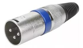 10 Plug Xlr Marca Csr Macho Conector Microfone