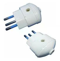10 Plugues Desmontável 2 Pinos + Terra Bivolt - Dni 7024 10 Plugues Desmontável 2 Pinos + Terra Bivolt - Dni 7024
