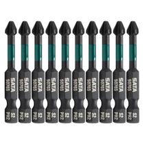 10 Ponta Bits Parafusadeira Phillips PH2 50mm SATA ST59703 10 Ponta Bits Parafusadeira Phillips PH2 50mm SATA ST59703