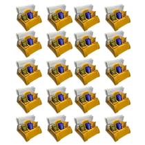 10 Porta Guardanapo Sachê Amarelo Com Furador Restaurante