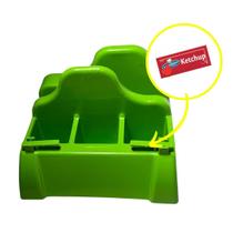 10 Porta Guardanapo Sachê Verde Com Furador Para Restaurante