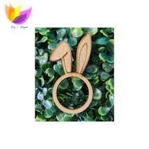 10 Porta Guardanapo uma Orelha de Coelho dobrada Mdf 3mm cru cru