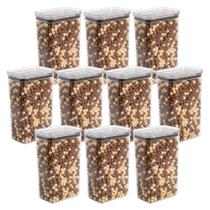 10 Pote Hermético Porta Mantimentos Empilhável Cozinha 2,3l Ou 10 Pote Hermético Porta Mantimentos Empilhável Cozinha 2,3l Ou