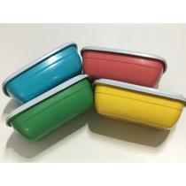 10 potes Plásticos 300 ml práticos e organizadores de cozinha para microondas