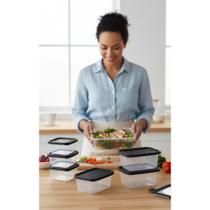 10 Potes Plásticos Retangulares Variados p/ Micro-ondas 10 Potes Plásticos Retangulares Variados p/ Micro-ondas