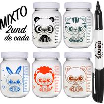 10 Potes Vidro Armazenar Leite Materno, Papinha (267.KAWAII)