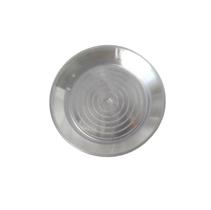 10 Pratos Acrílico rígido Refeição Resistente 18cm Cristal