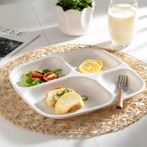 10 Pratos Bandeja Melamina Premium 4 Divisória Petisco Hotel