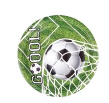 10 Pratos de Papel Futebol Gol Silver Festas - Inspire sua Festa Loja