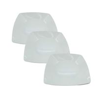 10 Pratos Quadrado Plastico P/ Refeições Lanche Branco-top 10 Pratos Quadrado Plastico P/ Refeições Lanche Branco-top