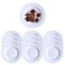 10 Pratos Raso em Melamina Para Sobremesa Buffet 17,5cm