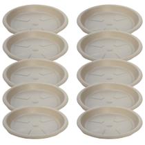 10 Pratos Redondos para Vasos de Planta 20cm de Plástico 10 Pratos Redondos para Vasos de Planta 20cm de Plástico