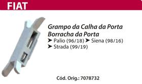 10 Presilha Grampo da Calha da Porta Borracha da Porta - Fiat Palio - Fiat Siena - Fiat Strada - P34 10 Presilha Grampo da Calha da Porta Borracha da Porta - Fiat Palio - Fiat Siena - Fiat Strada - P34