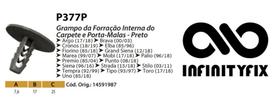10 Presilha Grampo da Forração Interna do Carpete e Porta-Malas Fiat Palio Uno Siena Fiorino - P377P 10 Presilha Grampo da Forração Interna do Carpete e Porta-Malas Fiat Palio Uno Siena Fiorino - P377P