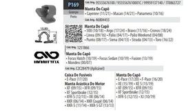10 Presilha Grampo da Manta do Capô - VW Volkswagen Amarok Bora Fusca Golf Jetta Passat Polo - P169 10 Presilha Grampo da Manta do Capô - VW Volkswagen Amarok Bora Fusca Golf Jetta Passat Polo - P169