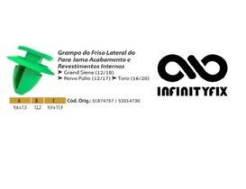 10 Presilha Grampo do Friso Lateral do Para-lama Acabamento e Revestimentos Internos-P538 10 Presilha Grampo do Friso Lateral do Para-lama Acabamento e Revestimentos Internos-P538