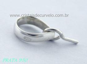 10 Presilhas com Pino em Prata 950 para Montagem de Pingentes com Furo - ATACADO 10 Presilhas com Pino em Prata 950 para Montagem de Pingentes com Furo - ATACADO