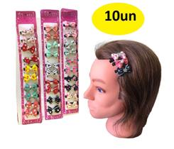 10 Presilhas De Cabelo Tic Tac Laço Sortido Infantil 10 Presilhas De Cabelo Tic Tac Laço Sortido Infantil