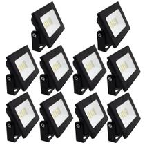 10 Projetor Refletor 30w Ip65 Led Branca T100-240v 6500k