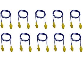 10 Protetores Auditivos Copolímero Tipo Plug 12 dB - Ledan