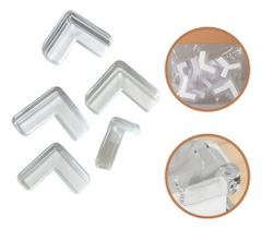 10 Protetores Quina Mesa Silicone Anti-colisão Autocolante Transparente 10 Protetores Quina Mesa Silicone Anti-colisão Autocolante Transparente