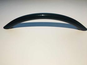 10 Puxador Arco Preto Brilhante 128 Mm Para Móveis Pauma