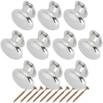 10 Puxadores Oval Cromado Armario Pia Moveis Guarda Roupa Porta Gaveta 10 Puxadores Oval Cromado Armario Pia Moveis Guarda Roupa Porta Gaveta