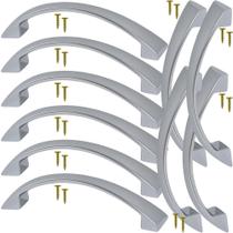 10 Puxadores Para Armario Itatiaia Itasoft De 128mm Cromado