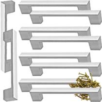 10 Puxadores Para Armario Porta Gaveta De 128mm Cromado
