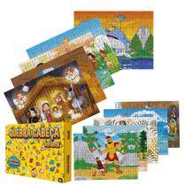 10 Puzzles Temáticos Bíblicos - 60 Peças por Quebra-Cabeça com Embalagem Exclusiva - Akikola