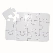 10 Quebra Cabeças 09x14 Cm Quadrado-12 Peças P/ Sublimação