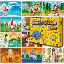 10 Quebra-Cabeças Bíblicos - Cada Puzzle com 60 Peças e Caixa Especial