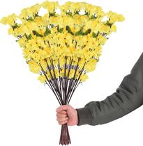 10 Ramos Galhos Flores de Cerejeiras Pessegueiro Amarelo