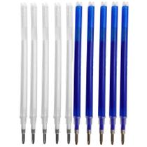 10 Refil Caneta Magica Fantasminha Apaga Calor Azul Branca