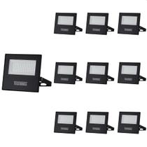 10 Refletor Taschibra Tr Led Slim 50W Preto Bivolt Luz Verde 10 Refletor Taschibra Tr Led Slim 50W Preto Bivolt Luz Verde