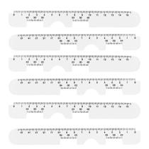 10 Régua Medir Distância Pupila Dp Óptica Optometria Precisa instrumento óculos ótica pupilar medidor ferramenta medição laboratório óptico acessório