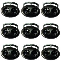 10 Reguladores Passador Elástico/cordão 2 Furos Kit Completo