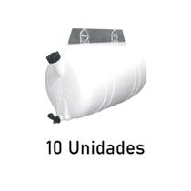 10 Reservatório Barrica Água Plástica 30 Lts Branca Completa
