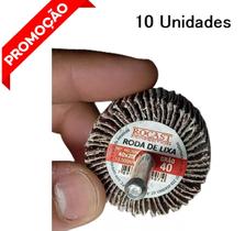 10 Roda De Lixa 30X25 Gr120 Para Furadeira E Esmerilhadeira