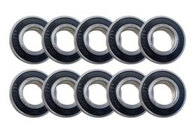 10 Rolamentos 6205 2RS Rígido Esferas 25x52x15 10 Rolamentos 6205 2RS Rígido Esferas 25x52x15