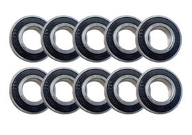 10 Rolamentos 6205 2RS Rígido Esferas 25x52x15 10 Rolamentos 6205 2RS Rígido Esferas 25x52x15