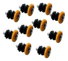 10 Roldana Excêntrica Regulavel Nylon Silenciosa 8 Mm