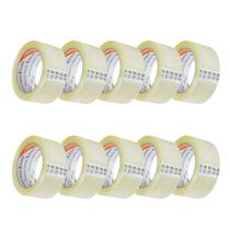 10 Rolos de Fita Adesiva Transparente (2 Torres) 48mm X 100m Koretech
