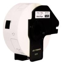 10 Rolos Dk 1201 Dk1201 Etiqueta Compatível + 10 Suportes Co Kit 20un