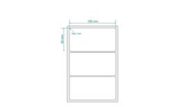 10 Rolos Etiqueta Bopp Adesiva 10x5 Cm 100x50 Mm