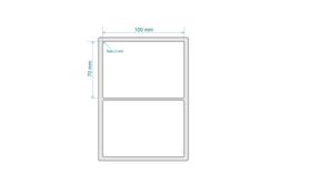 10 Rolos Etiqueta Bopp Adesiva 10x7 Cm 100x70 Mm