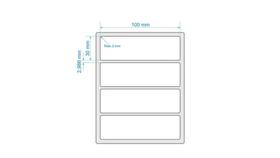 10 Rolos Etiqueta Couche 100x30 (mm) 10x3 Cm 10 Rolos Etiqueta Couche 100x30 (mm) 10x3 Cm