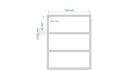 10 Rolos Etiqueta Couche 100x40 (mm) 10x4 Cm 10 Rolos Etiqueta Couche 100x40 (mm) 10x4 Cm